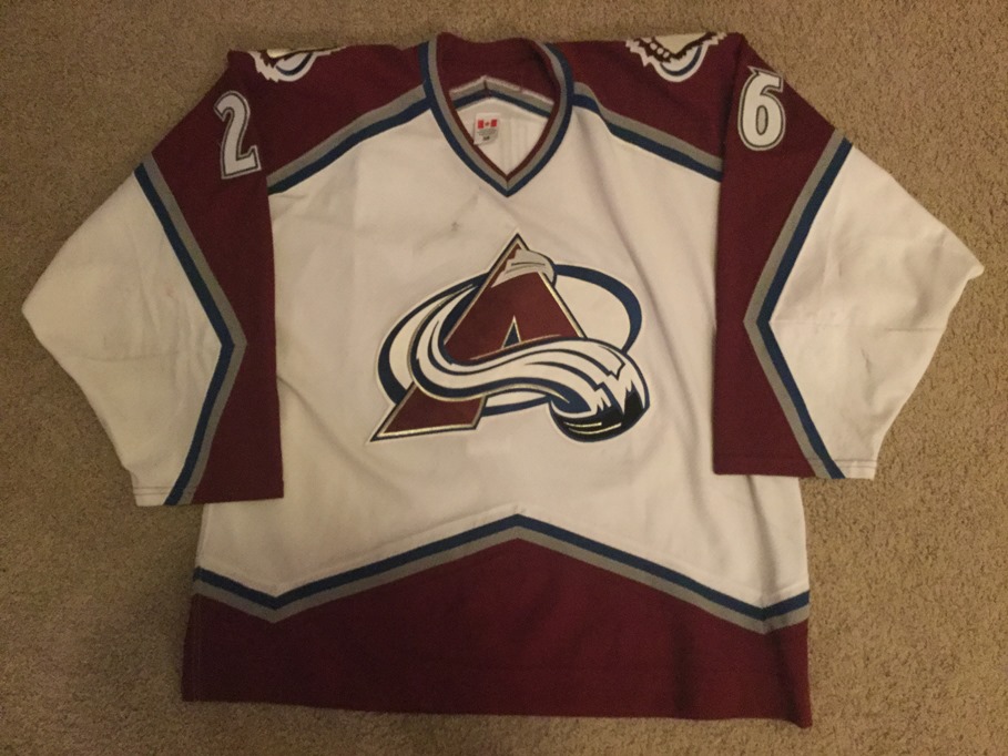 2003-04 Alex Tanguay Colorado Avalanche Game Worn Jersey - Photo Match –  Team Letter